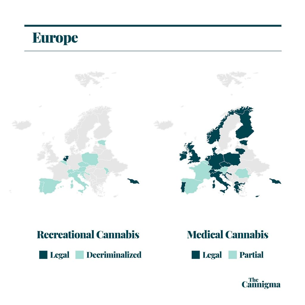 The European cannabis Map
