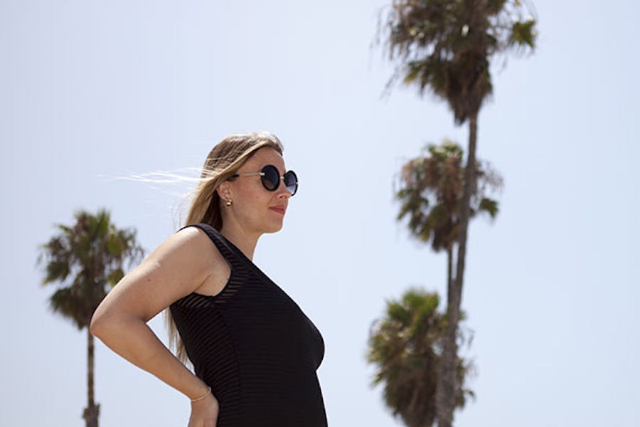 Pregnant woman in California
