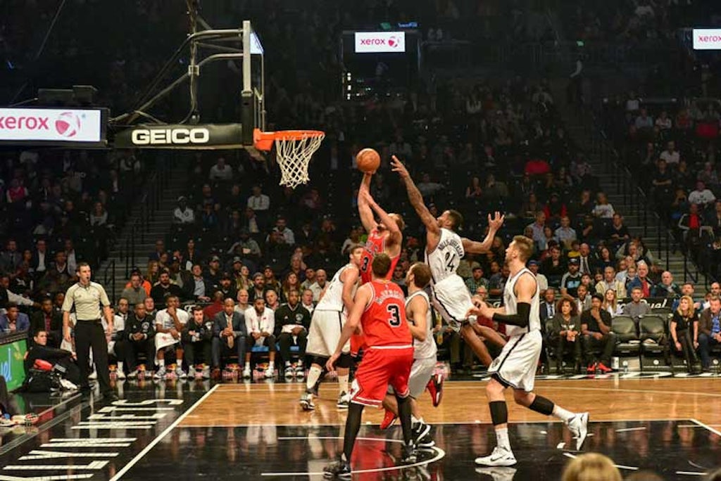 NBA game between the Brooklyn Nets and Chicago Bulls