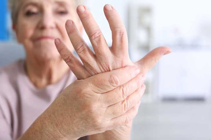 Suffering from arthritis in the hand