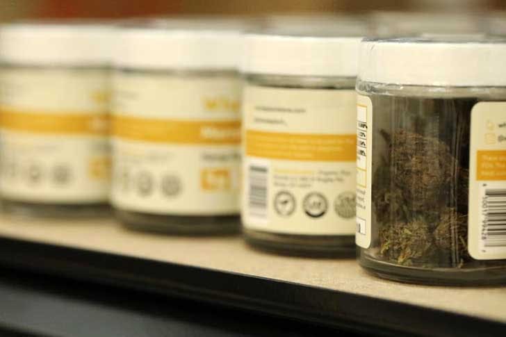 Marijuana in jars