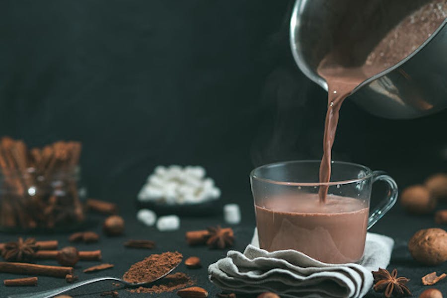 Kief hot chocolate